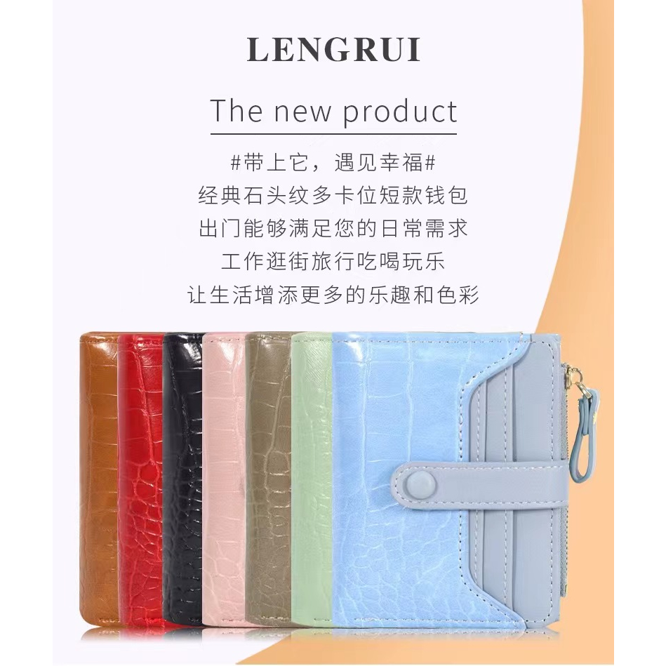 wallet wanita import fashion dompet wanita kulit leather croco az6049 terlaris best seller