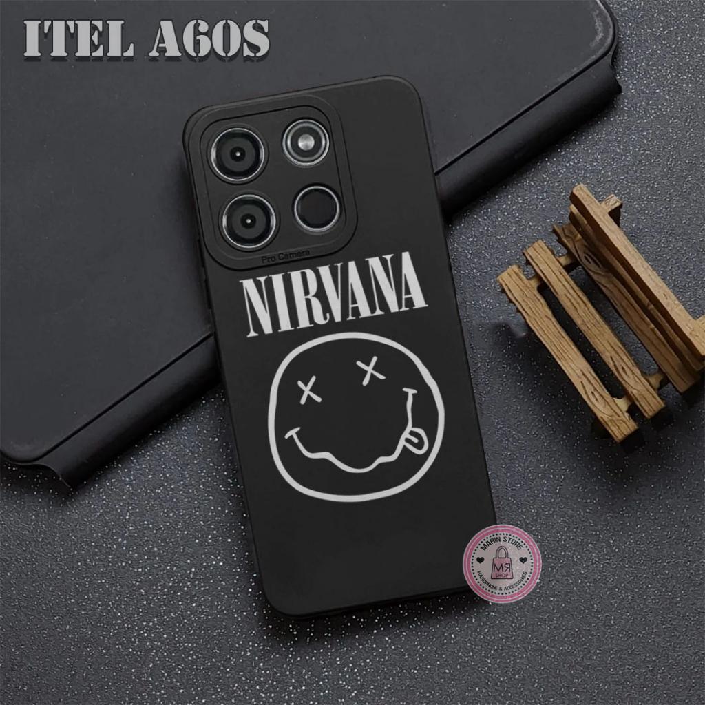 Case Procamera ITEL A60 / ITEL A60S  Silicone TPU Case Sofcase Fashion  CUTE AND KREN  Happy For Typ