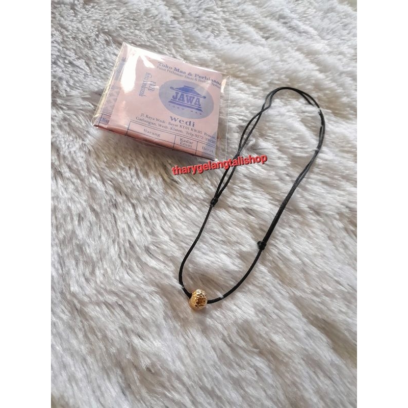 Kalung Tali Liontin Emas