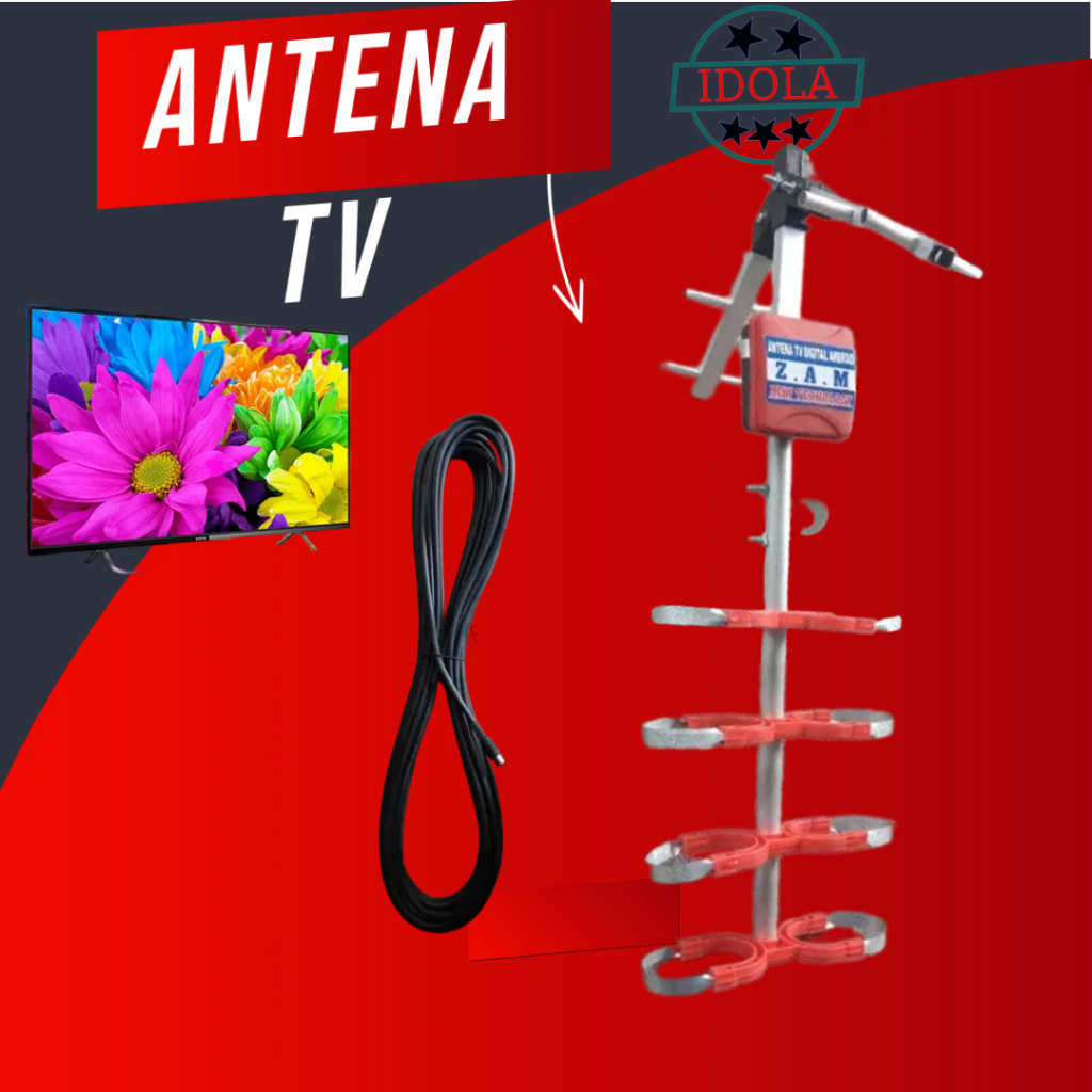 Antena tv digital  Autdoor LED  super jernih tv tabung antena digital tv led antena antena uhp Anten