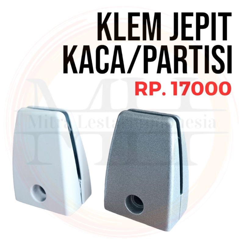 Partisi Sekat Jepit Kaca Meja Kantor Klem Jepit Kaca Clamp Jepit