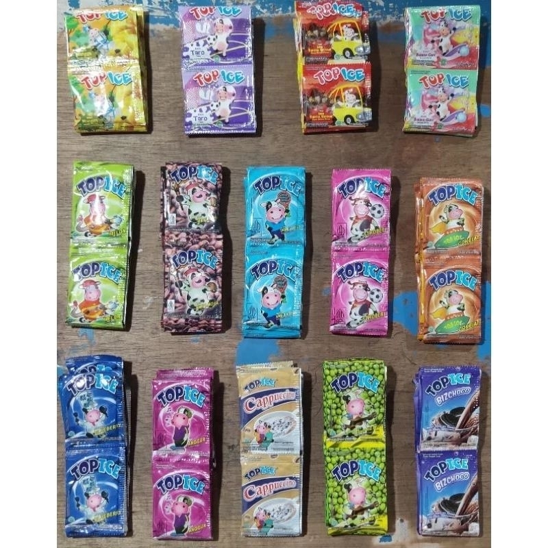 

Top ice - 1pak isi 12renteng x10pc(120pc). TOP ICE
