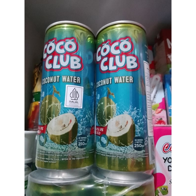 

COCO CLUB Coconut Water 250ml / Minuman Coco Club Minuman kelapa Kaleng ( 1pcs }