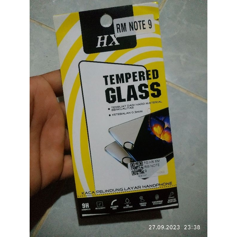 TEMPERED GLASS REDMI NOTE 9