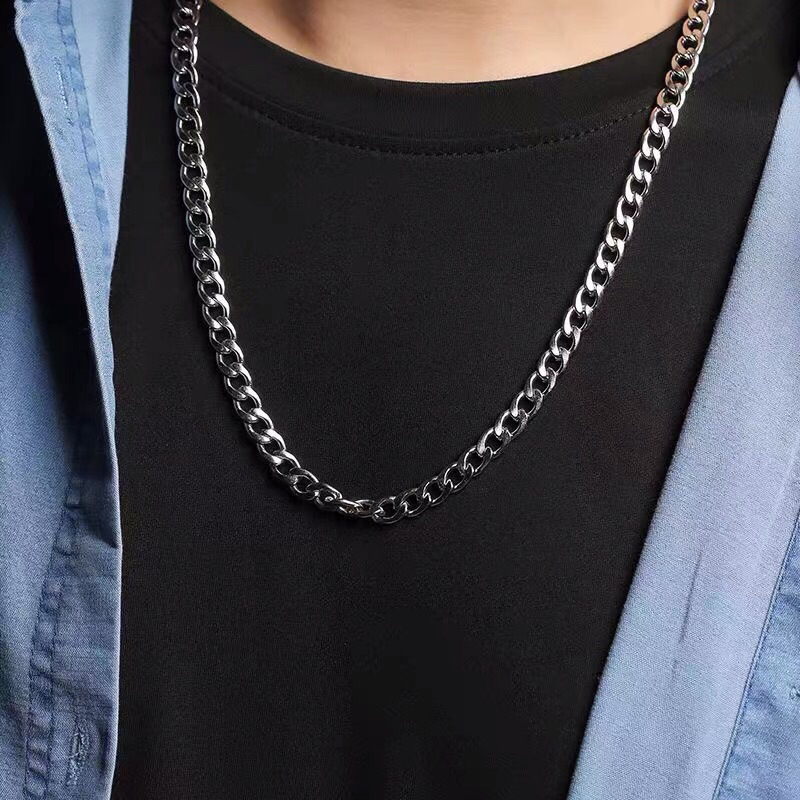 KALUNG TITANIUM RANTAI PRIA ANTI KARAT / KALUNG RANTAI TITANIUM PRIA