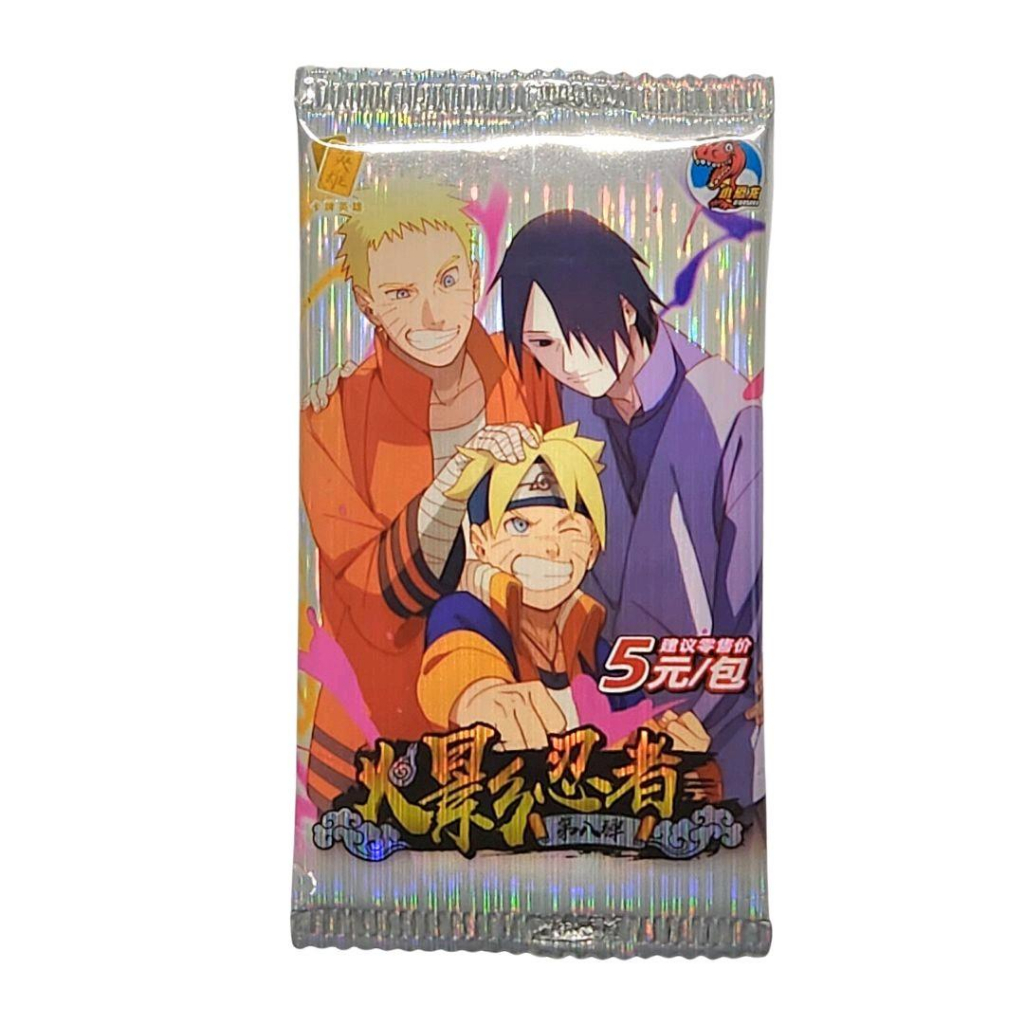 Naruto Shippuden Legendary 5 Naruto Sasuke Card Kartu Booster Pack Little Dino Legendary Gift Set