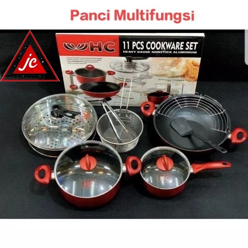 PANCI SET TEFLON 11PC / COOKWARE SET 11PC HC