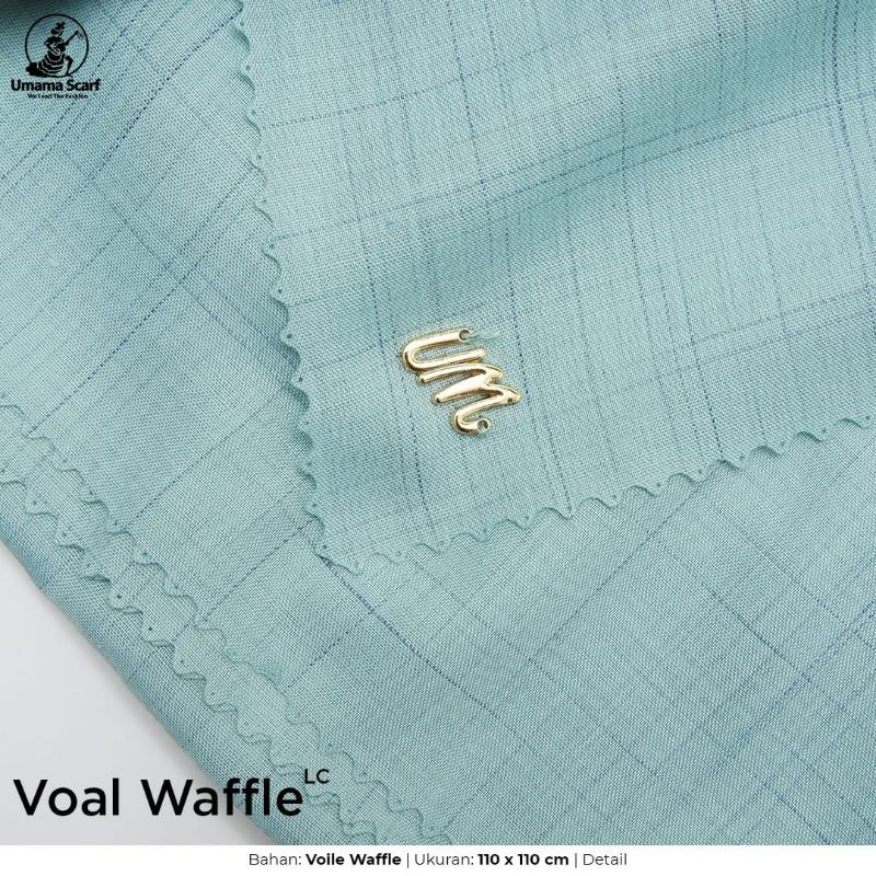 HIJAB SEGIEMPAT VOAL WAFFLE UMAMA METAL LOGO LC 110X110CM BEST SELLER