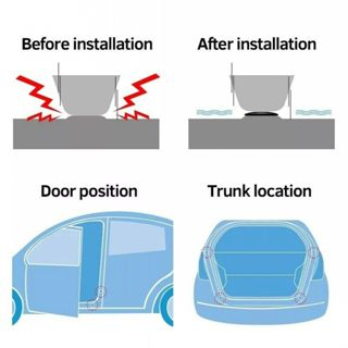 Pelindung Pintu Mobil Crash Pad Door Bantalan Peredam Mobil Shockproof ​Luminous Pintu Peredam Pad