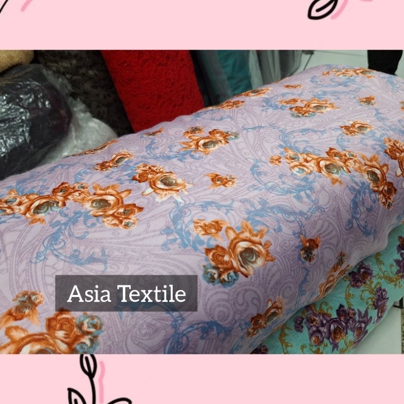 Asia Textile~Kain Maxmara motif bunga