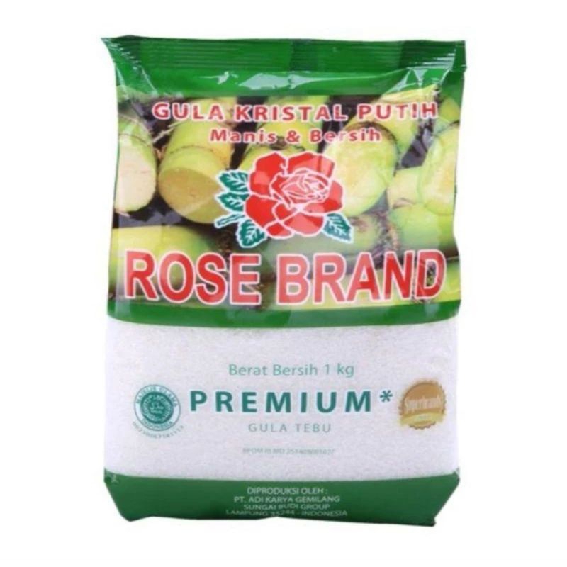 

Gula Pasir 1 Kg Rose Brand Premium Warna Hijau