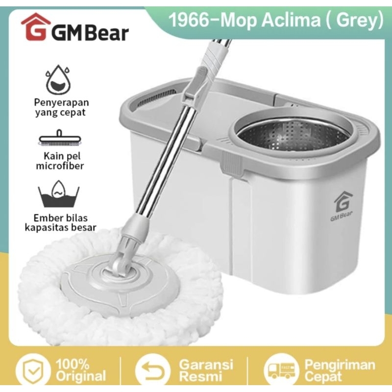 Alat Pel Lantai Putar Alat Pel Otomatis Pel Stainless