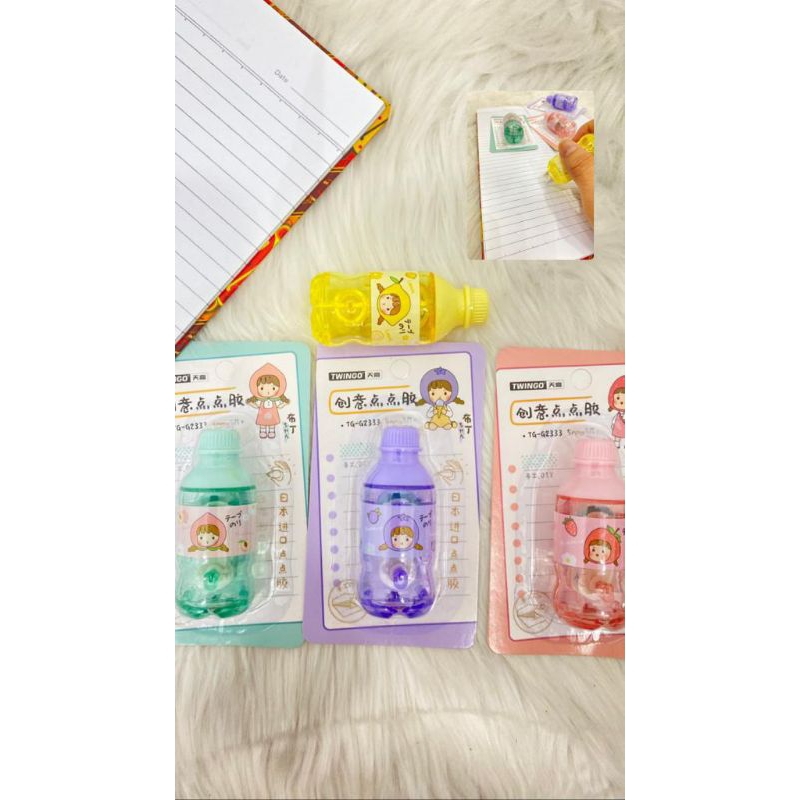 

Lem Kertas Twingo Soda Bottle Mini Glue Tape Alat Sekolah TG 2333