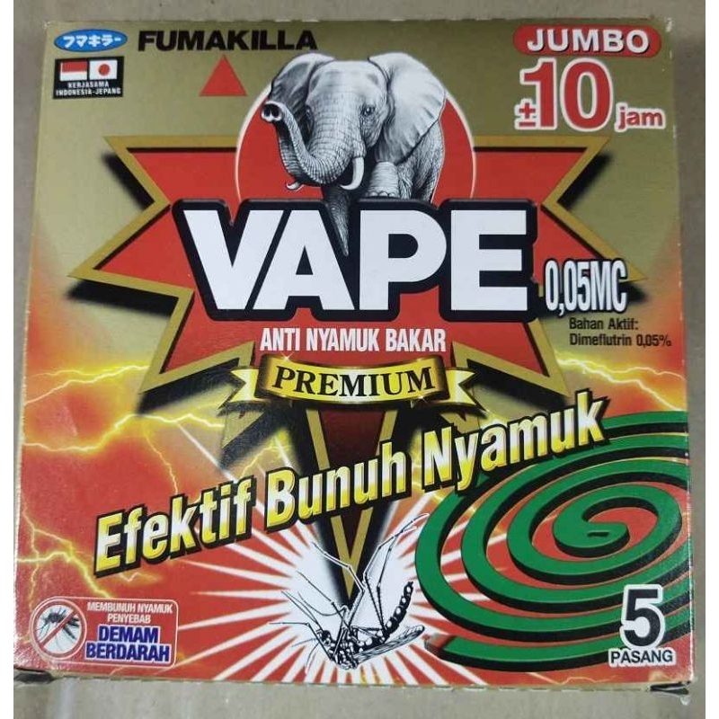 Vape Obat Nyamuk Bakar Fumakilla 5's Low Smoke