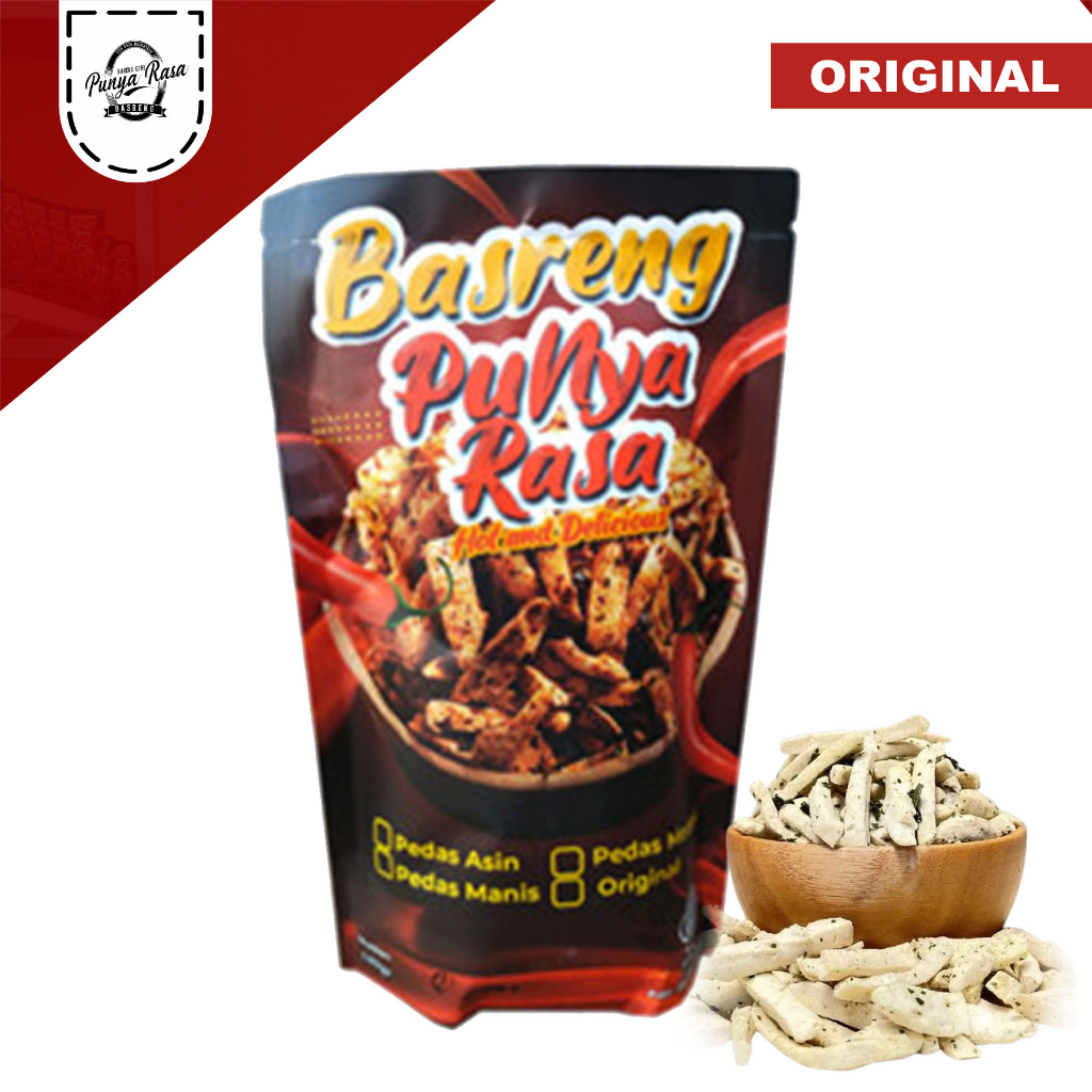 

BASRENG PUNYA RASA DAUN JERUK ORIGINAL 180 GR / BASO GORENG / BASRENG PEDAS/BASRENG KERING CABE ASLI