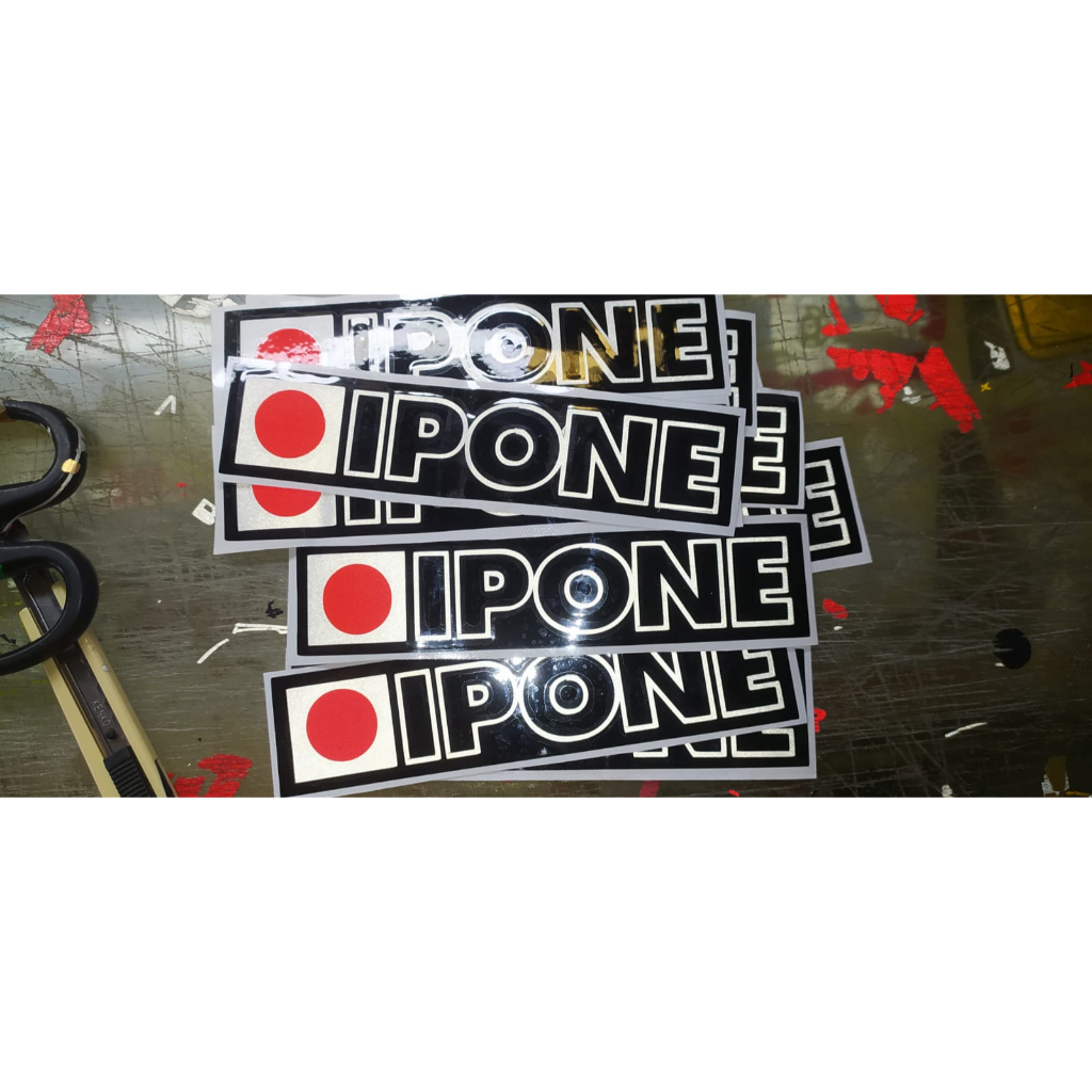 Stiker IPONE Stiker Oli Motor Cutting Stiker Stiker Custom Stiker IPONE Japan Jepang Stiker Racing