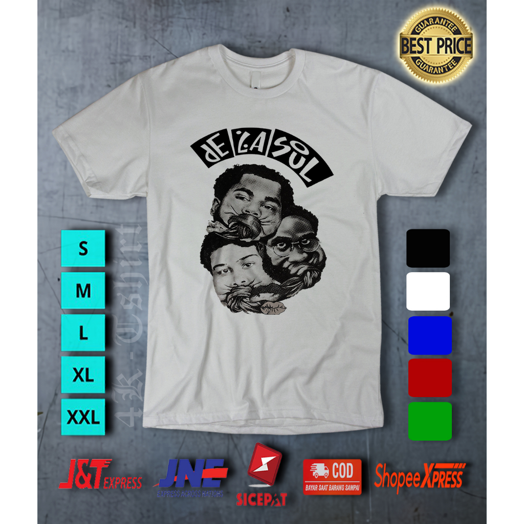 Kaos Musik De La Soul Music Band / Kaos Standar Distro / Kaos Premium Combed