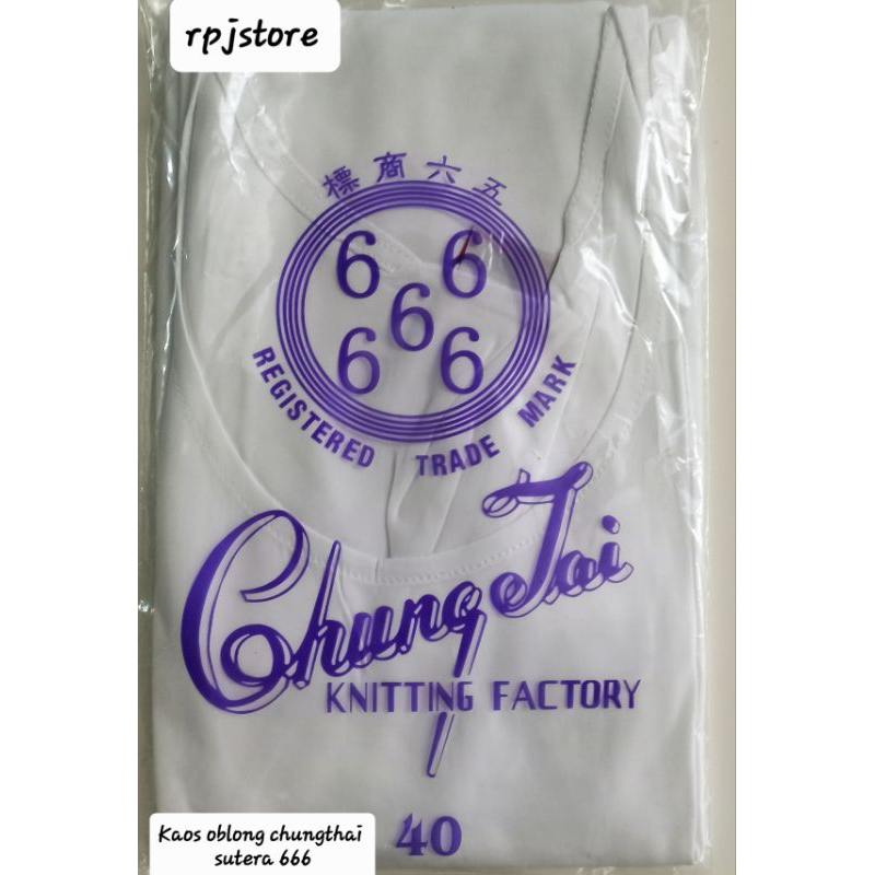 KAOS OBLONG SUTERA CHUNGTAI 666 ASLI