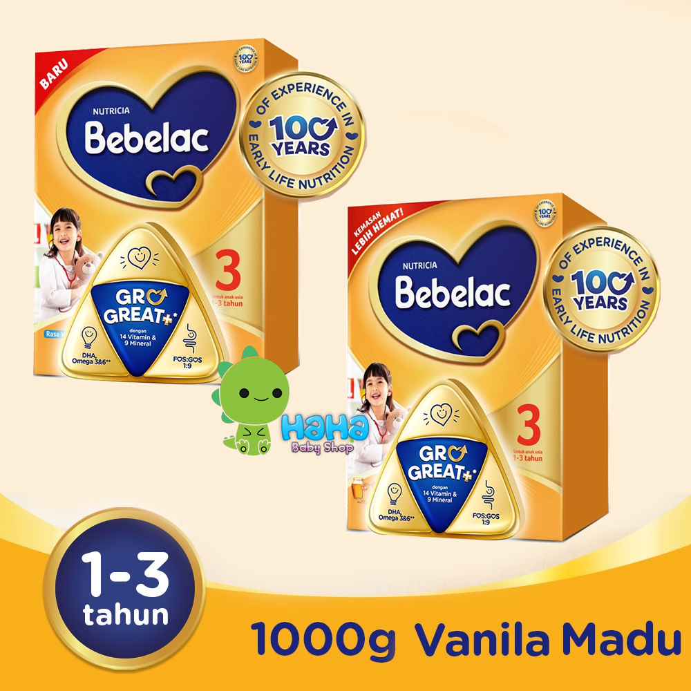 

Bebelac 3 Madu / Vanilla - Susu Pertumbuhan Bubuk 1000 gr