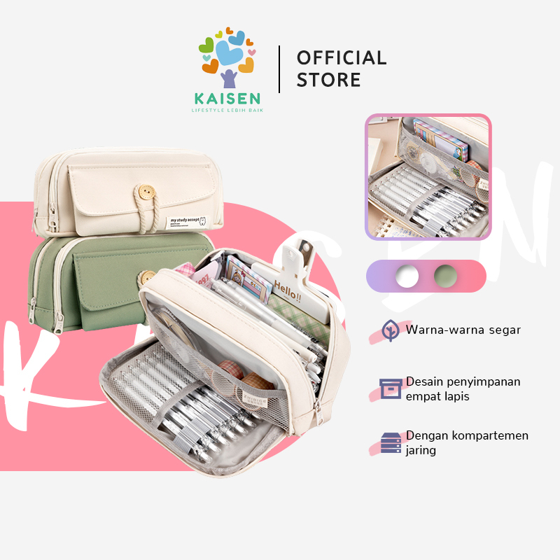 

KAISEN Pencil Cases Large Capacity Pencil Bag Pouch Holder Box for Girls Office Student Stationery Organizer School Supplies