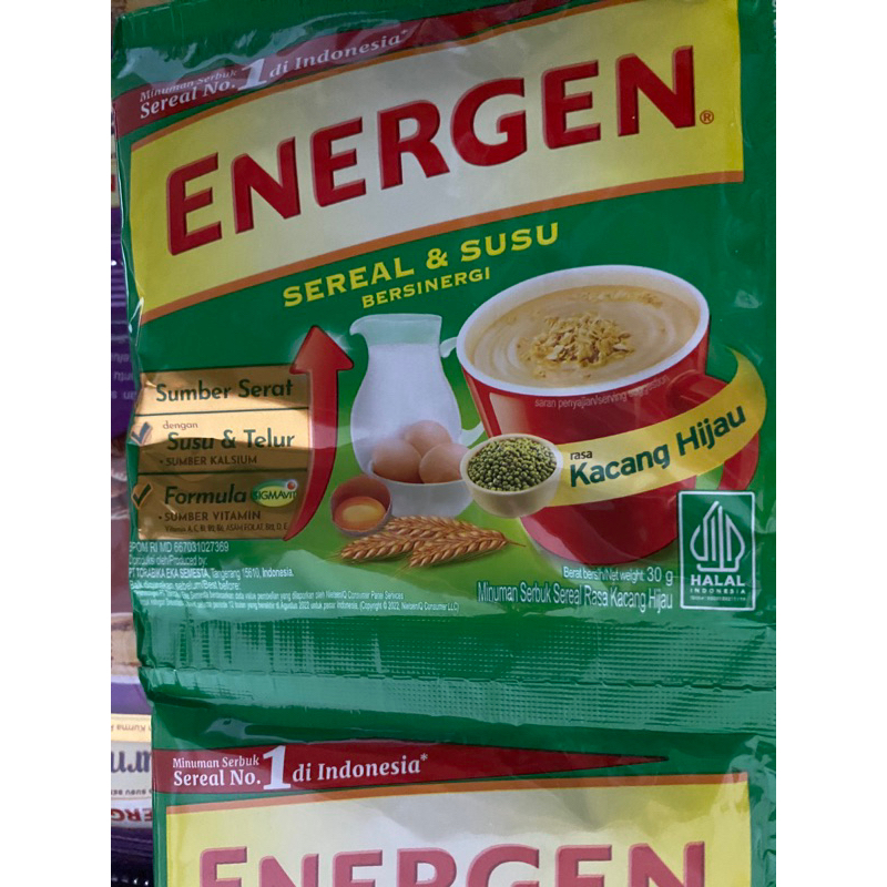 Energen Kacang Hijau 10 pcs / 1 renceng renteng