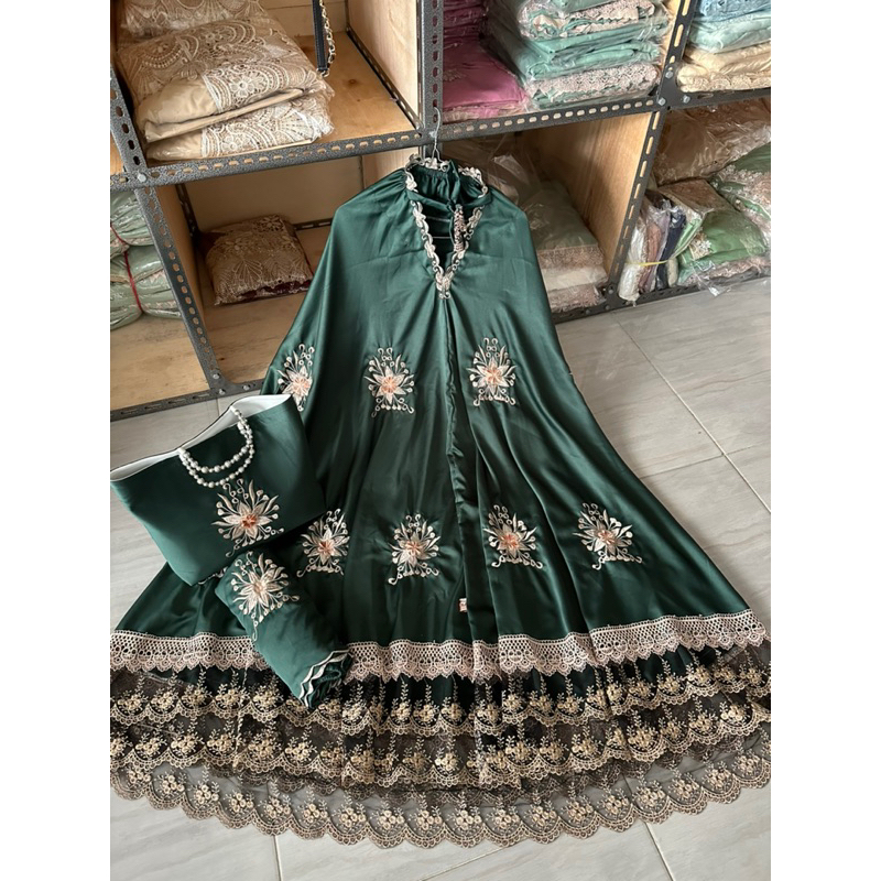 Mukena syahira bordir timbul BY IRVANA ORI