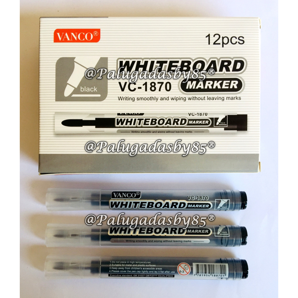 

(1 Biji) GROSIR White Board Marker VANCO VC-1870 Hitam / Spidol Papan Tulis Dapat Dihapus Whiteboard Marker Vanco VC-1870 / Spidol Vanco VC1870 VC 1870