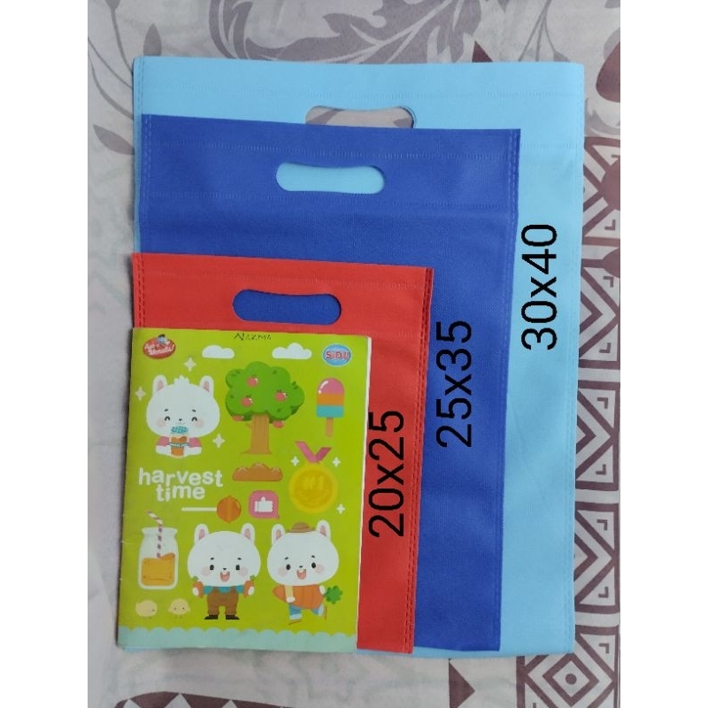 

(grosir) goodiebag oval 20x25 Tas spunbond - goodiebag oval - tas kain - tas oval - tas souvenir - tas ulang tahun
