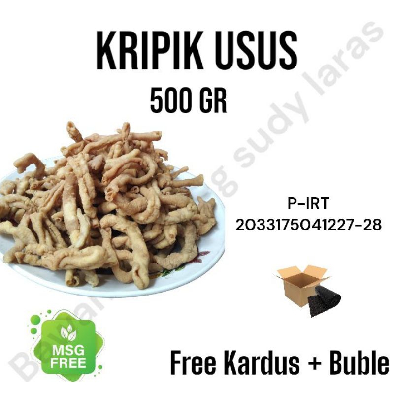 

Keripik Usus Ayam Goreng Krispi 500gr