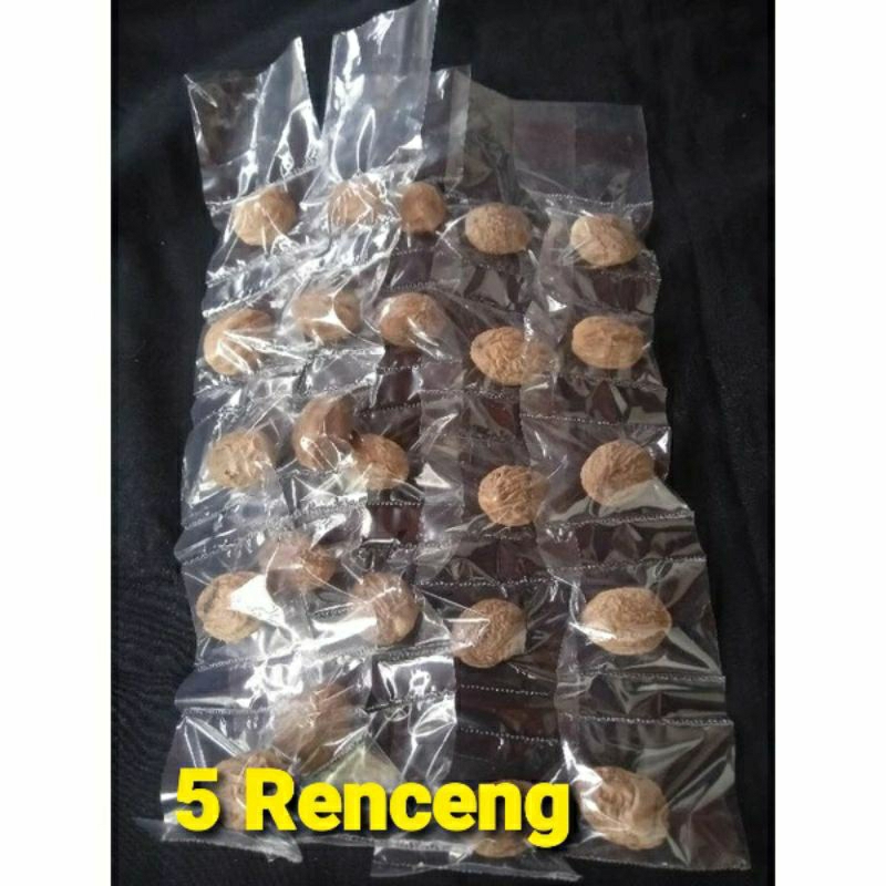 

Biji pala kering /Bumbu rempah 5 Renceng isi 5pcs perenceng