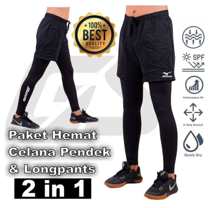Celana olahraga voli dan Legging panjang voli celana bawahan olahraga voli ball pria wanita