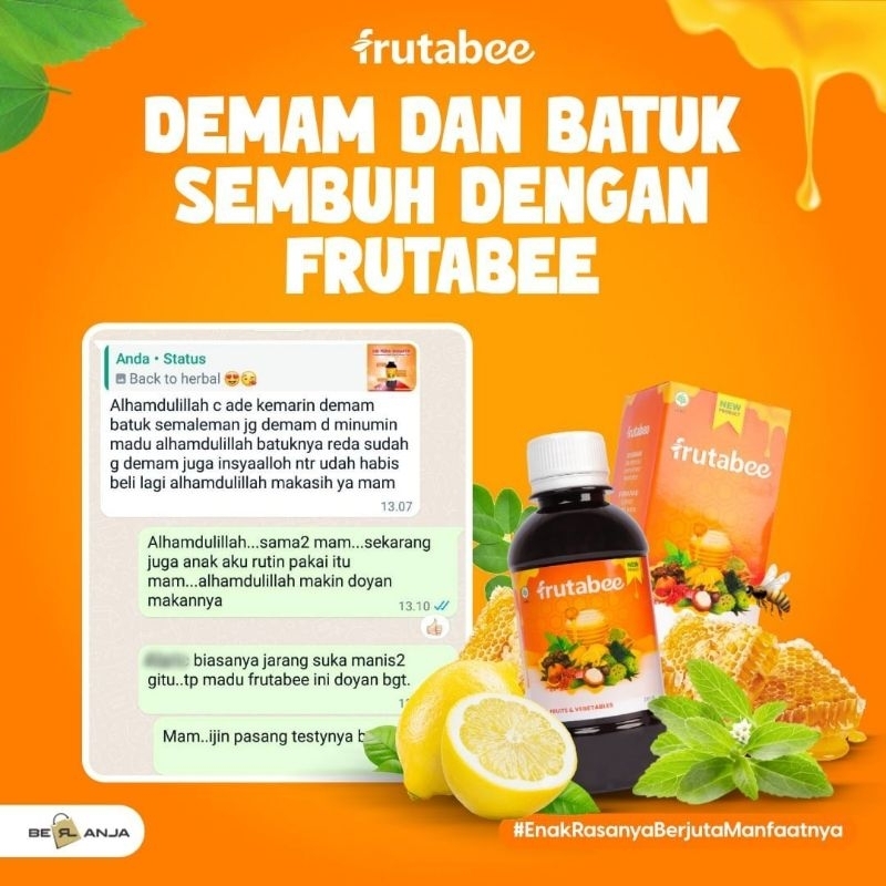 

QH Frutabee madu anak dan dewasa - madu penambah nafsu makan anak - Multivitamin