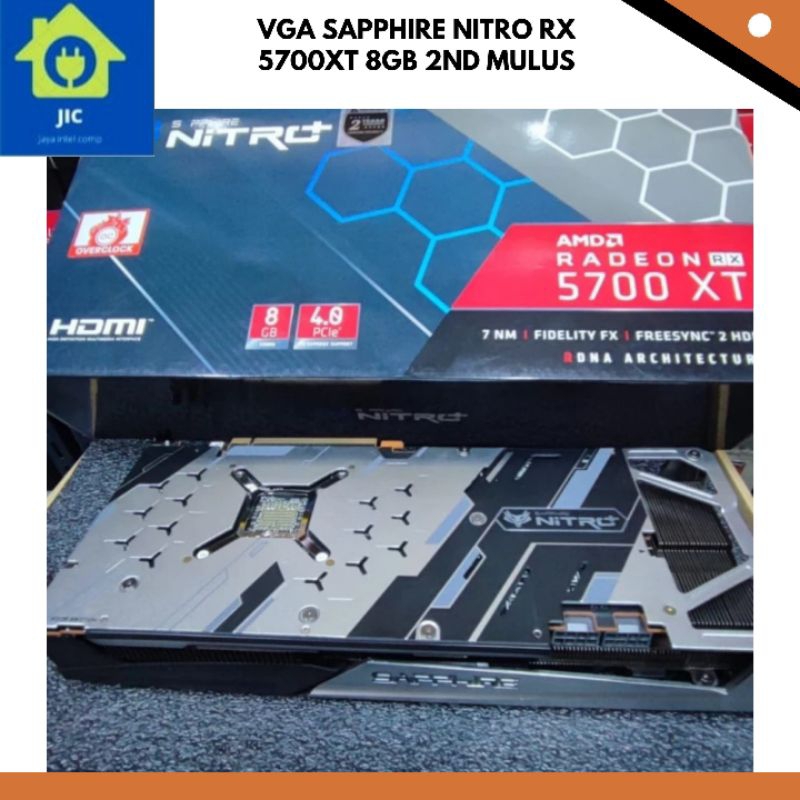 VGA SAPPHIRE NITRO RX 5700XT 8GB 2ND MULUS