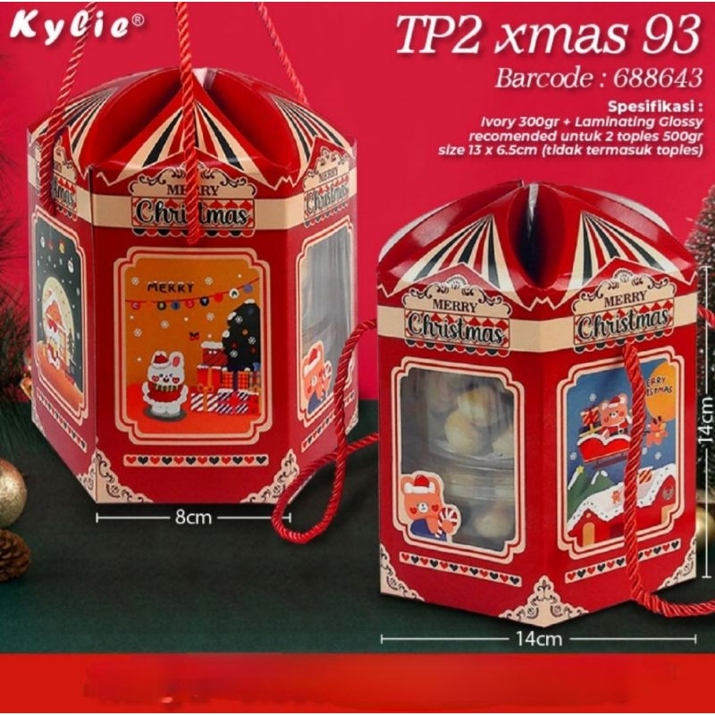 

Box Tp christmas box kue natal (5pc)