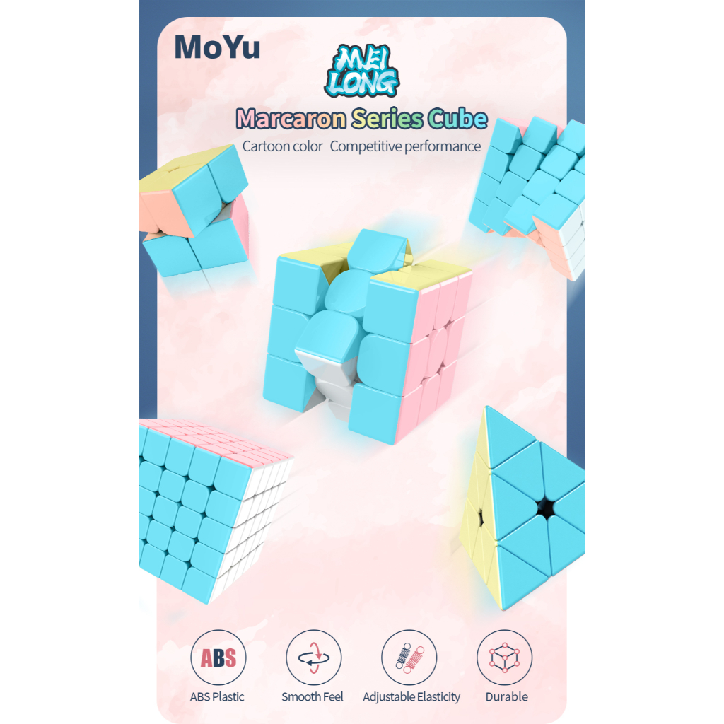 Rubik 2x2 / 3x3 / 4x4 / Pyraminx Moyu Meilong Macaron