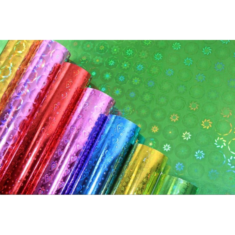 

( 1 lembar ) BUNGKUS KADO HOLOGRAM PLASTIK KADO HOLOGRAM KERTAS KADO PARCEL