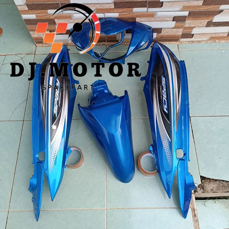 cover full body halus honda spacy biru
