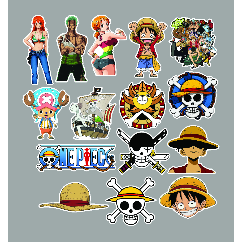 

Sticker one Piece | One Piece | Sticker Anime | Kartun