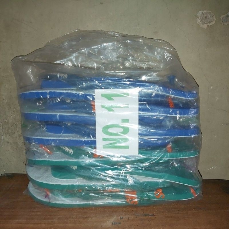 Sandal Jepit Swallow ukuran 11 : 1 Plastik isi 6 Pasang Sandal (Setengah Lusin)