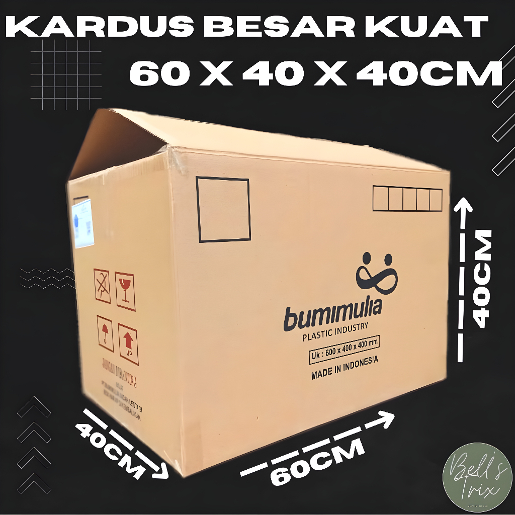 

Kardus Bekas Dus Box 1 ply Penyimpanan Kerdus Jumbo Karton Pindahan 1ply Ukuran 60x40x40 cm Packing Tebal Polos Besar Packaging 1 layer 2ply BM