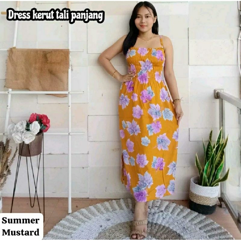 AFS - Dress Kerut Tali Panjang Yukensi