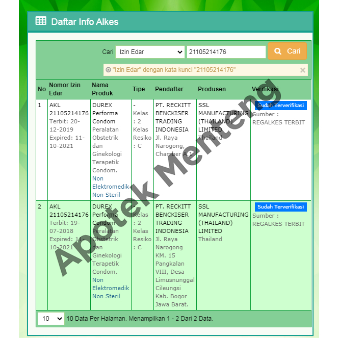Cipa_Sky Kondom Durex Performa - Isi 6