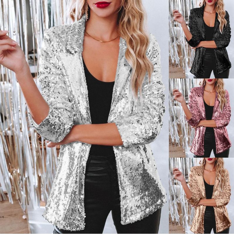 sequin blazer tag