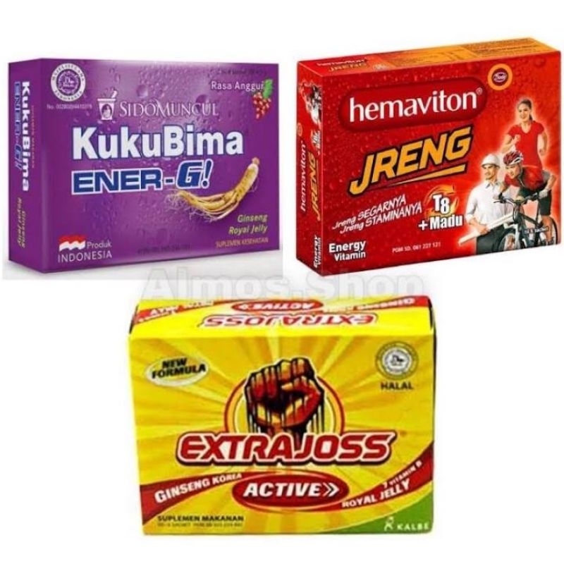 

MINUMAN BERENERGI EXTRAJOSS,KUKU BIMA,HEMAVITON