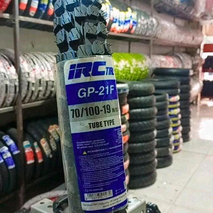 Ban luar IRC CROSS ukuran  70/100 ring 19 BUAT MOTOR KLX COCOK UNTUK PENGUNUNGAN DAN JALAN JELEK, AW