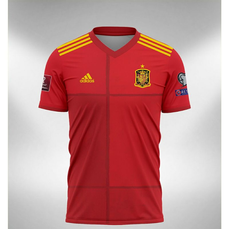 Jersey Spanyol Home Away 2021 2022 World Cup Qualified