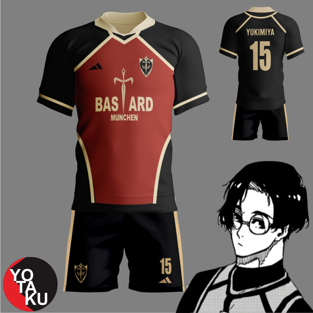 Jersey Anime Cosplay Blue Lock Kenyu Yukimiya Bastard Munchen Full Set YOTACOS