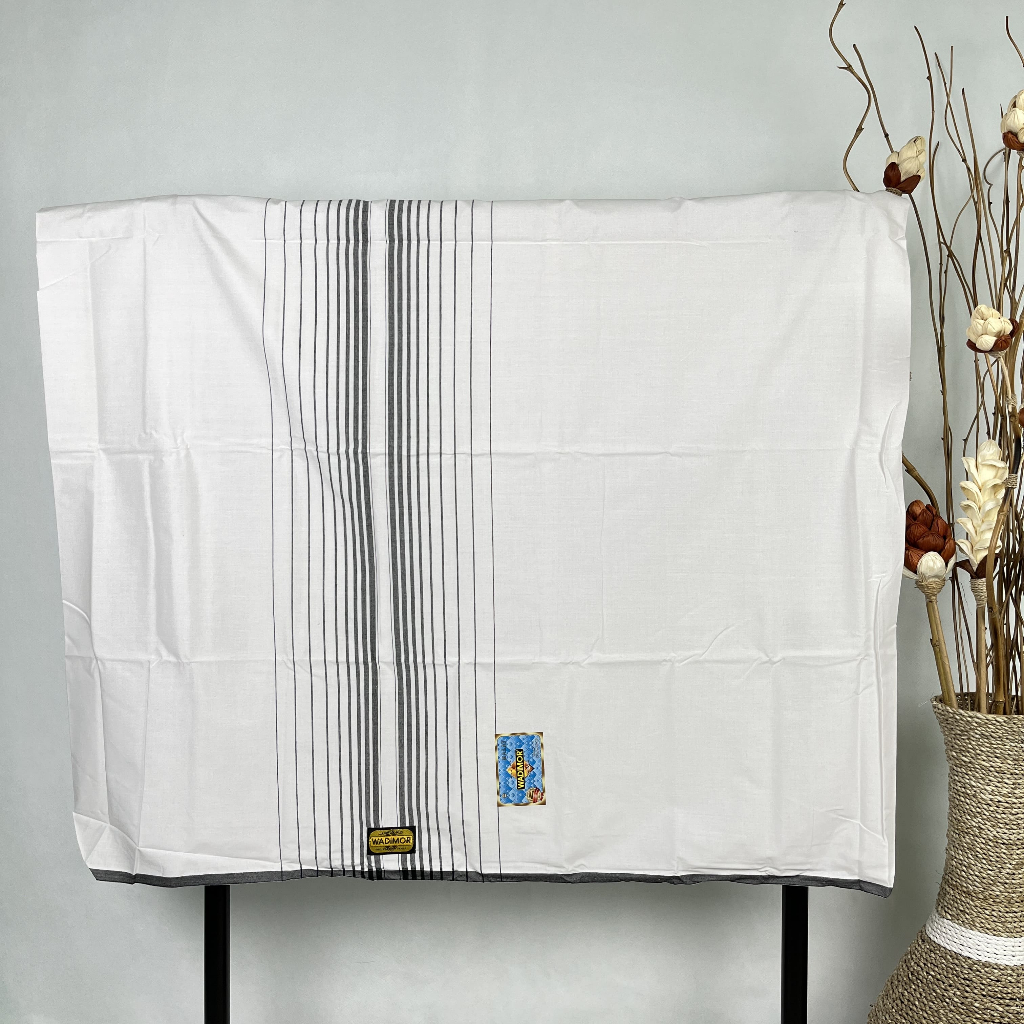 Sarung Wadimor Putih Tumpal - Sarung Premium Murah (Eceran, bisa pilih warna)