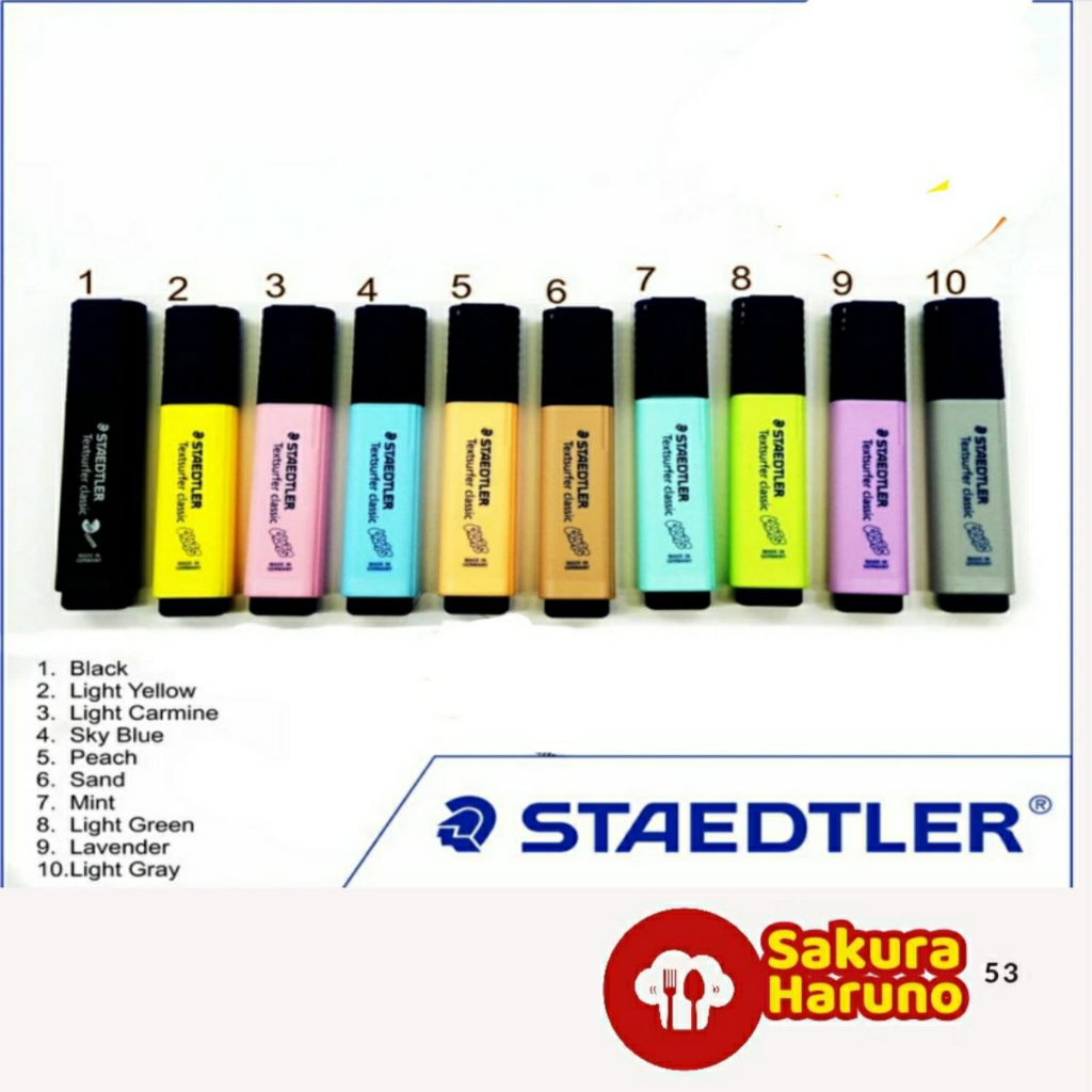 

Highllighter Staedtler Classic - colour Light Yellow