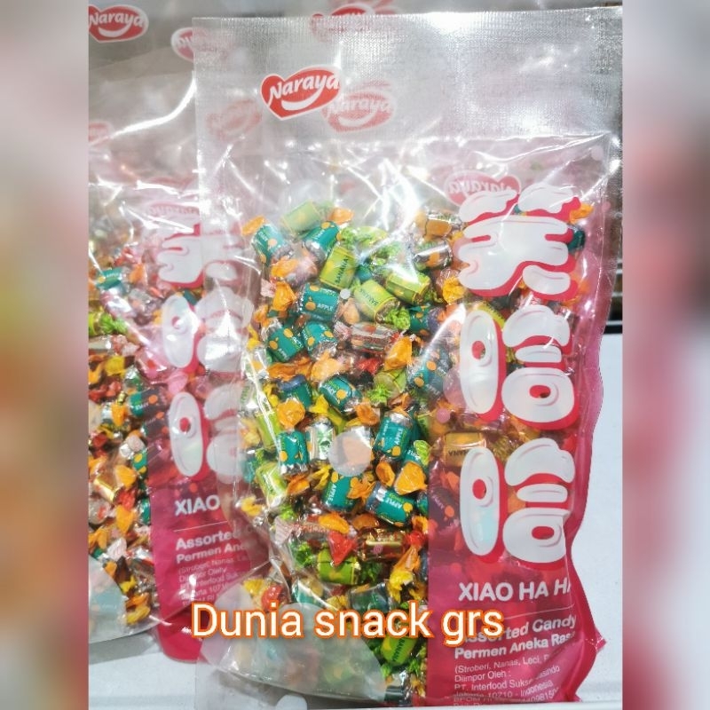 

Permen naraya Xiao Ha Ha assorted candy 500gr / xiaohaha /xiao haha permen buah